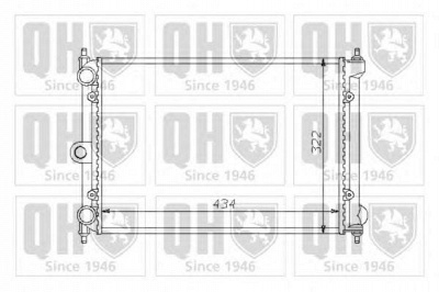 QUINTON HAZELL qer1407 -  Радиатор, охлаждение двигателя
